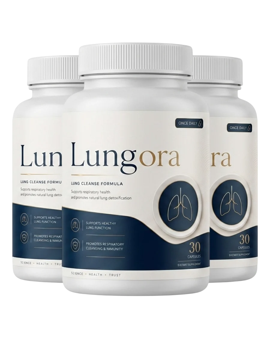 Lungora lung cleanse supplement, 3-bottle kit